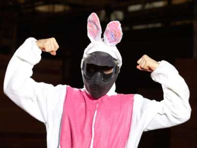 déguisement lapin paintball