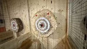 Lancer de hâches à Paintball.be
